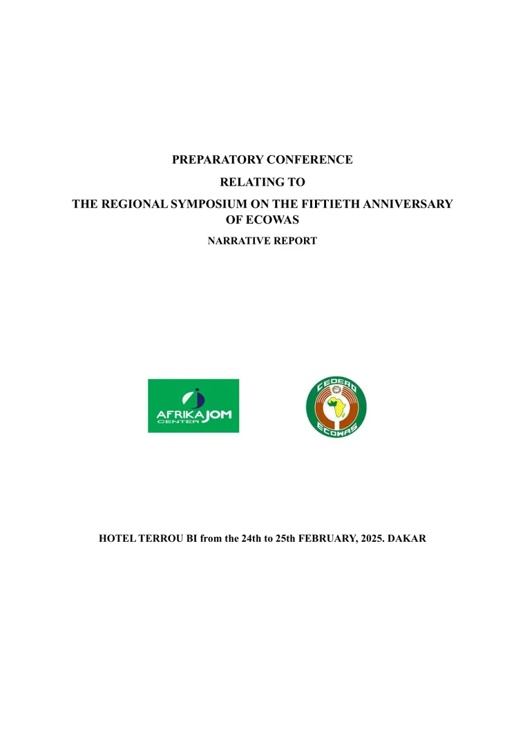 The Narrative Report on the Preparatory Conference